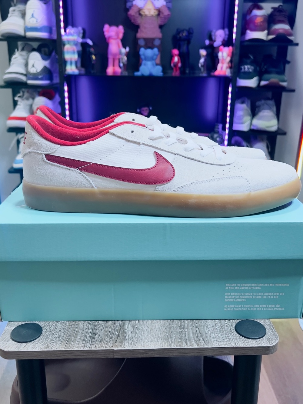 Nike SB Heritage White and Burgundy